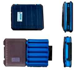 Sea Horse Çift Taraflı 10 Gözlü Maket Yem Kutusu 20x15x4.5cm (Max 12.5cm maketler için) Mavi