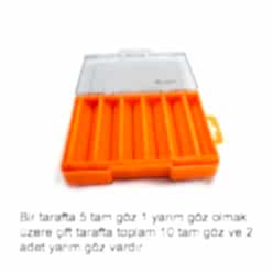 Captain 7221 Turuncu Çift Taraflı  Maket Kutusu 12 Gözlü 14x10x3cm (Max 7cm maketler için)