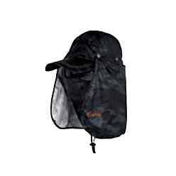 Captain Fisherman Style Cap XY-00 Fileli Şapka + Çıkarılabilir Yüz ve Ense Koruma Balıkçı Şapkası