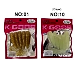 Mutant 3545 Runner Tail 8cm 6.8gr 5'li Paket Silikon Yem İğnesiz