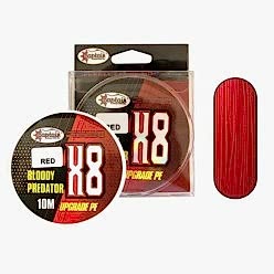 Captain Hook Line 8X Upgrade PE Bloody Predator Jigging Assist İpi 10 metre Kırmızı-Pembe