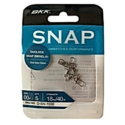 BKK Duolock Snap Swivel-51 No:00 Klipsli Fırdöndü (5'li Paket)