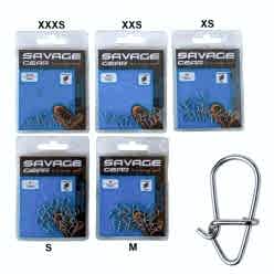 Savage Gear Salt Round Snaps Klips (15'li Paket)
