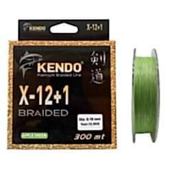 Kendo X-12+1 Braided 300mt 0.16mm Apple Green Örgü İp Misina