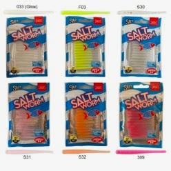 Lucky John Salt Worm 4.1cm Lrf Silikonu 12'li Paket