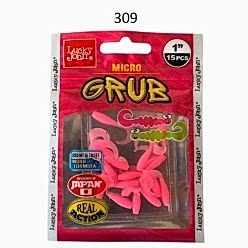 Lucky John Micro Grub 1'' (2.5cm) Silikon Yem 15'li Paket 309